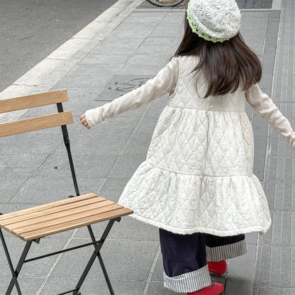 ノースリーブワンピース キルティングノースリーブワンピース【mh0010907】