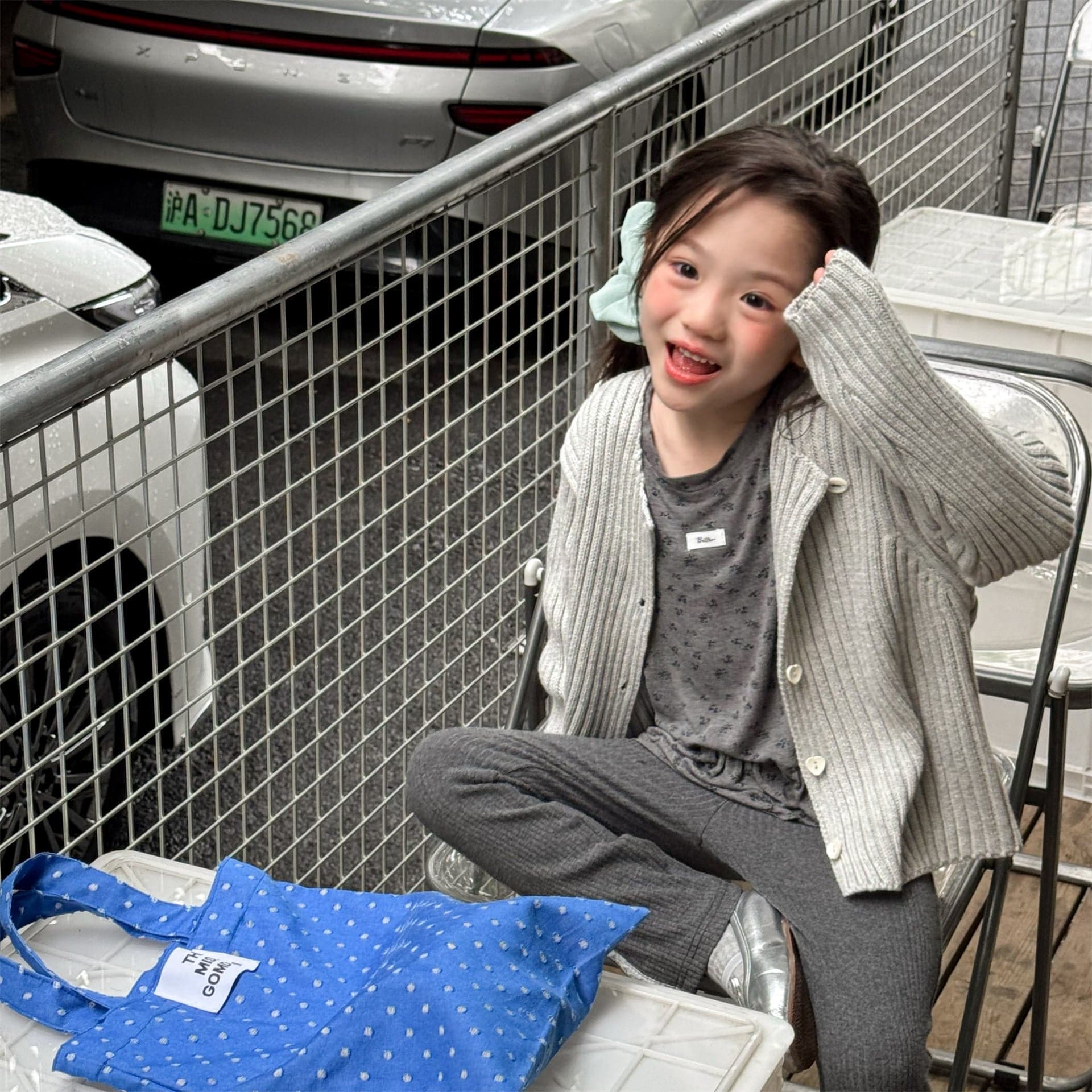 レギンスパンツ レースパッチスリットリブレギンスパンツ【mh0010908】