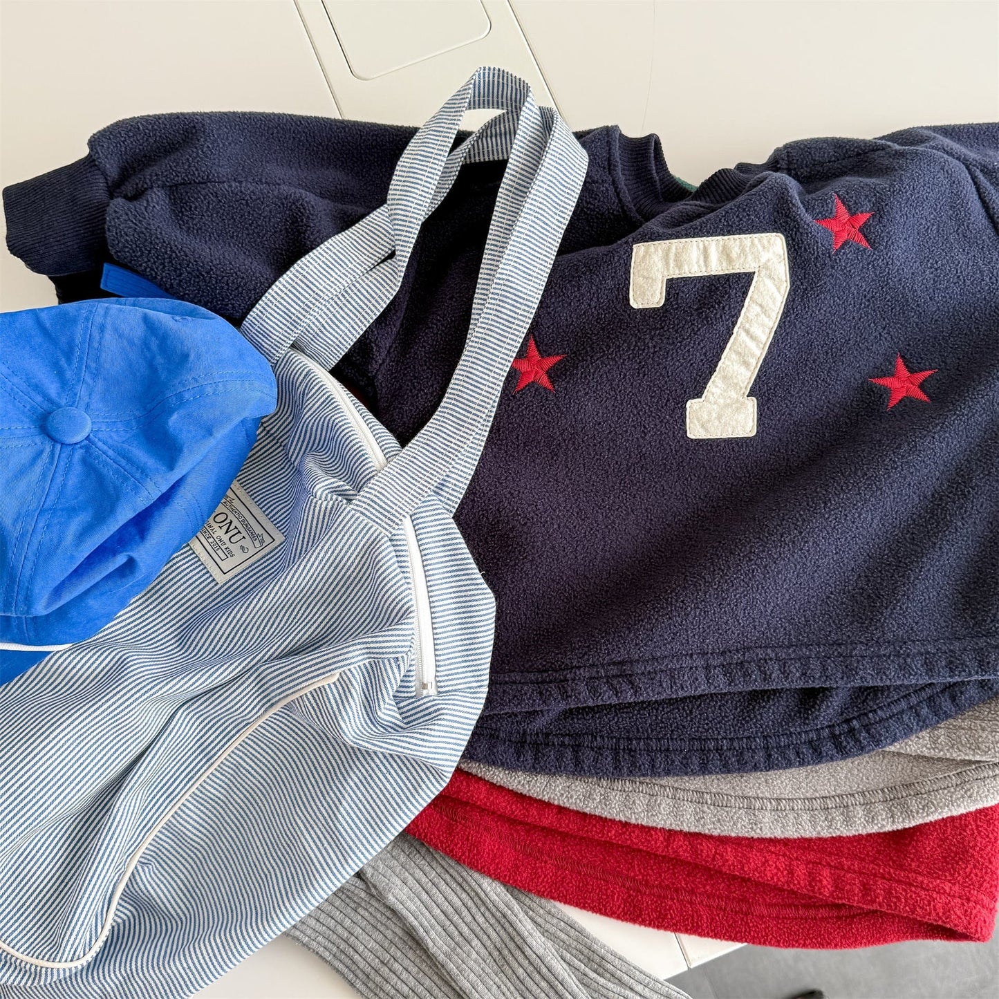 トレーナー・フーディ ナンバーワッペン星柄フリーストレーナー【mh0010909】