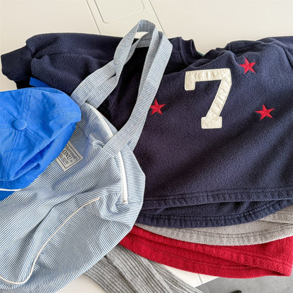 トレーナー・フーディ ナンバーワッペン星柄フリーストレーナー【mh0010909】