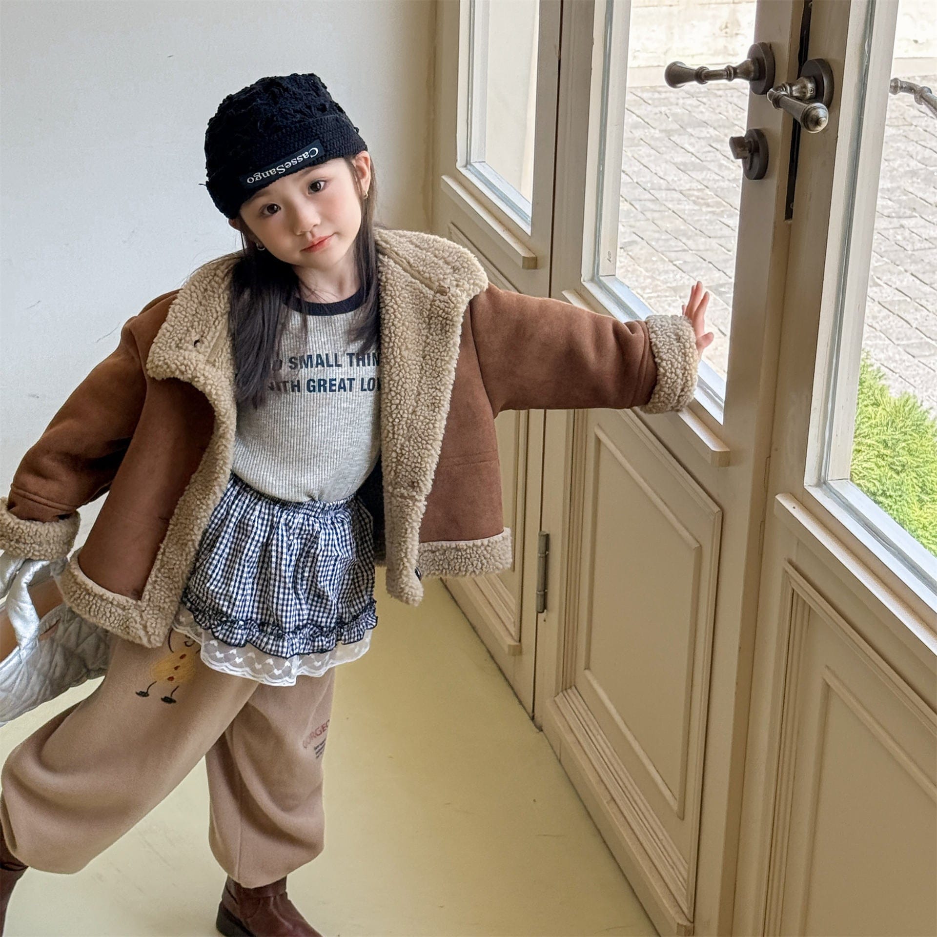 ロングパンツ・スウェットパンツ 刺繍入りコーラルベルベットジョガーパンツ裏起毛あったかボトムス【mh0010911】