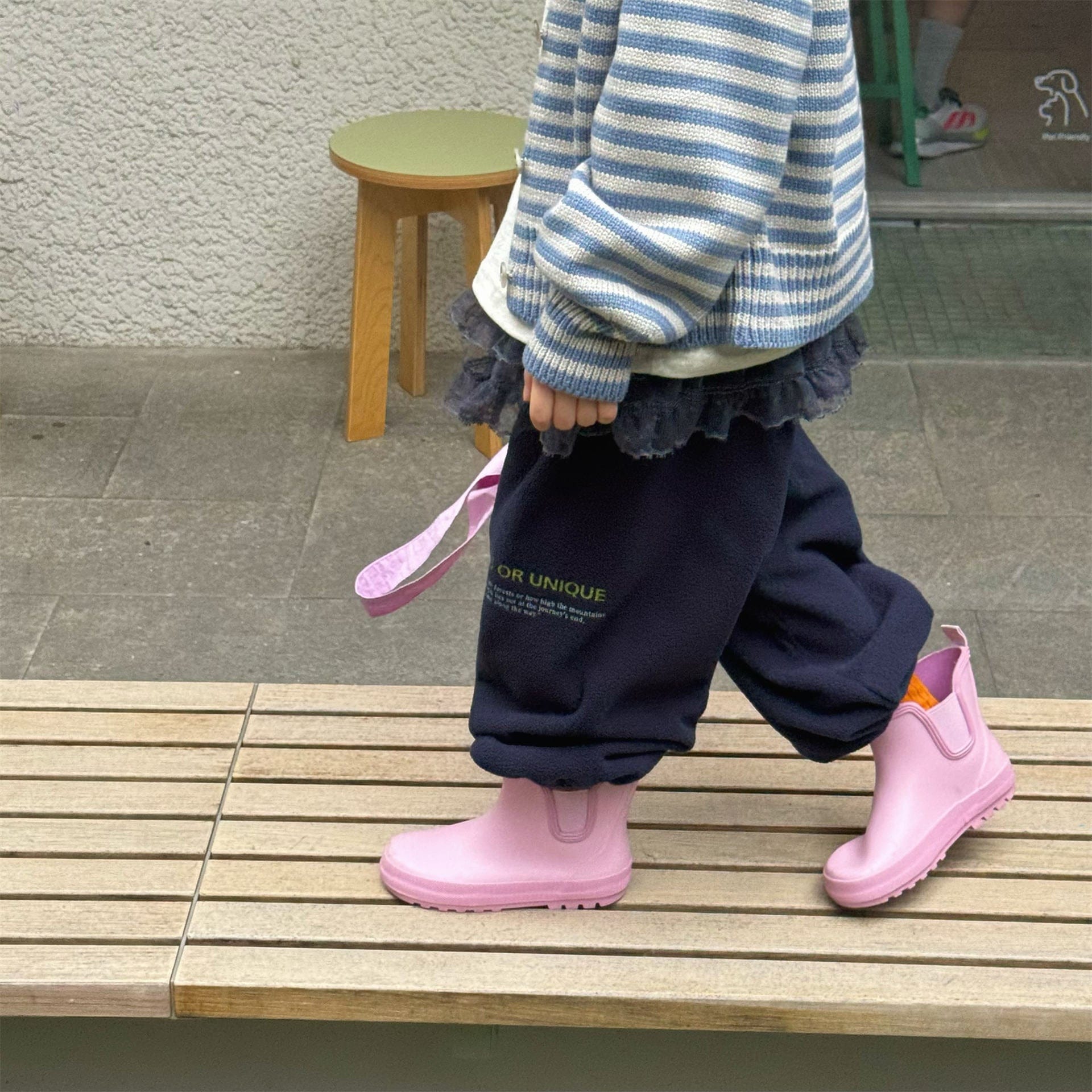 ロングパンツ・スウェットパンツ 刺繍入りコーラルベルベットジョガーパンツ裏起毛あったかボトムス【mh0010911】