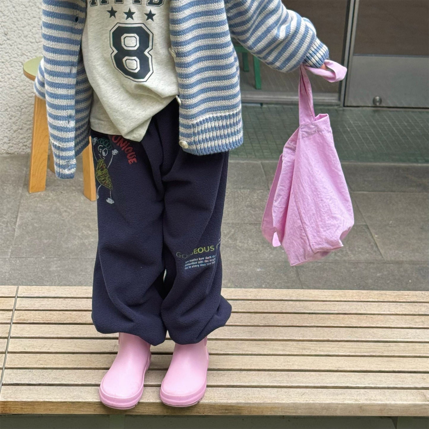 ロングパンツ・スウェットパンツ 刺繍入りコーラルベルベットジョガーパンツ裏起毛あったかボトムス【mh0010911】