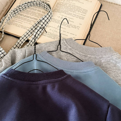 トレーナー・フーディ 長袖スウェットトレーナー 裏起毛 プリントロゴ入り カジュアルトップス【mh0011399】