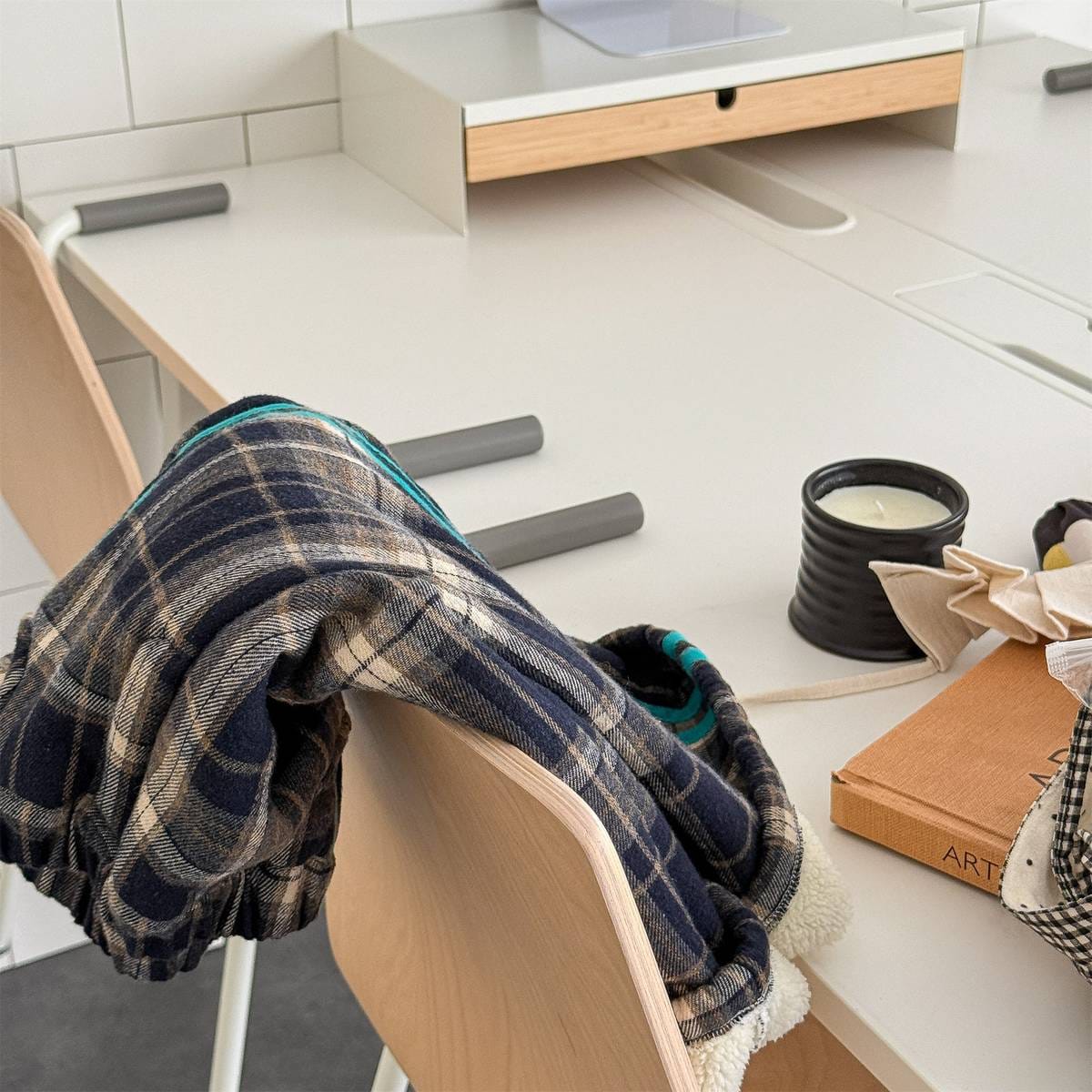 ロングパンツ・スウェットパンツ 裏起毛スウェットパンツ ロングパンツ カジュアル チェック サイドライン【mh0011402】