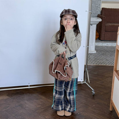 ロングパンツ・スウェットパンツ 裏起毛スウェットパンツ ロングパンツ カジュアル チェック サイドライン【mh0011402】