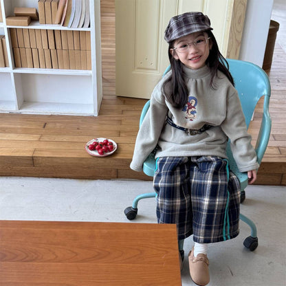 ロングパンツ・スウェットパンツ 裏起毛スウェットパンツ ロングパンツ カジュアル チェック サイドライン【mh0011402】