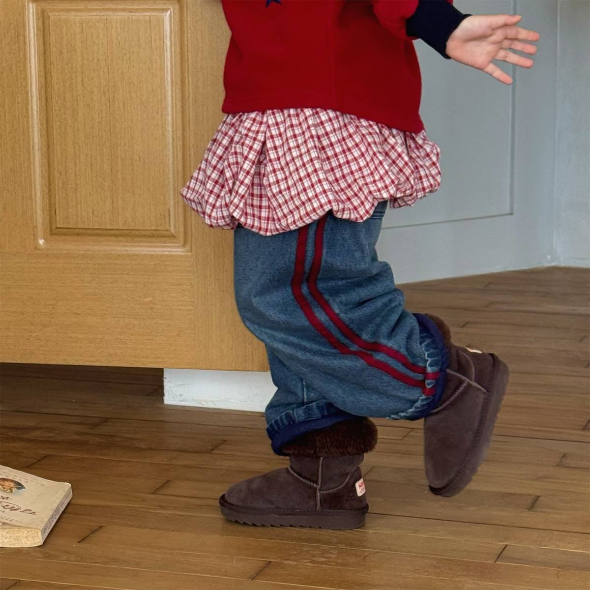 ロングパンツ・スウェットパンツ デニムロングパンツ 裏キルティング 中綿入り ジーンズ 長ズボン【mh0011403】