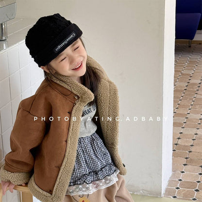 ショートコート・ジャケット・ジャンパー フェイクムートンジャケット ボア裏地 スエード調素材 もこもこアウター【mh0011404】