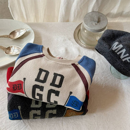 トレーナー・フーディ 長袖スウェットトレーナー フリース素材 ラグラン袖 プリントロゴ【mh0011412】