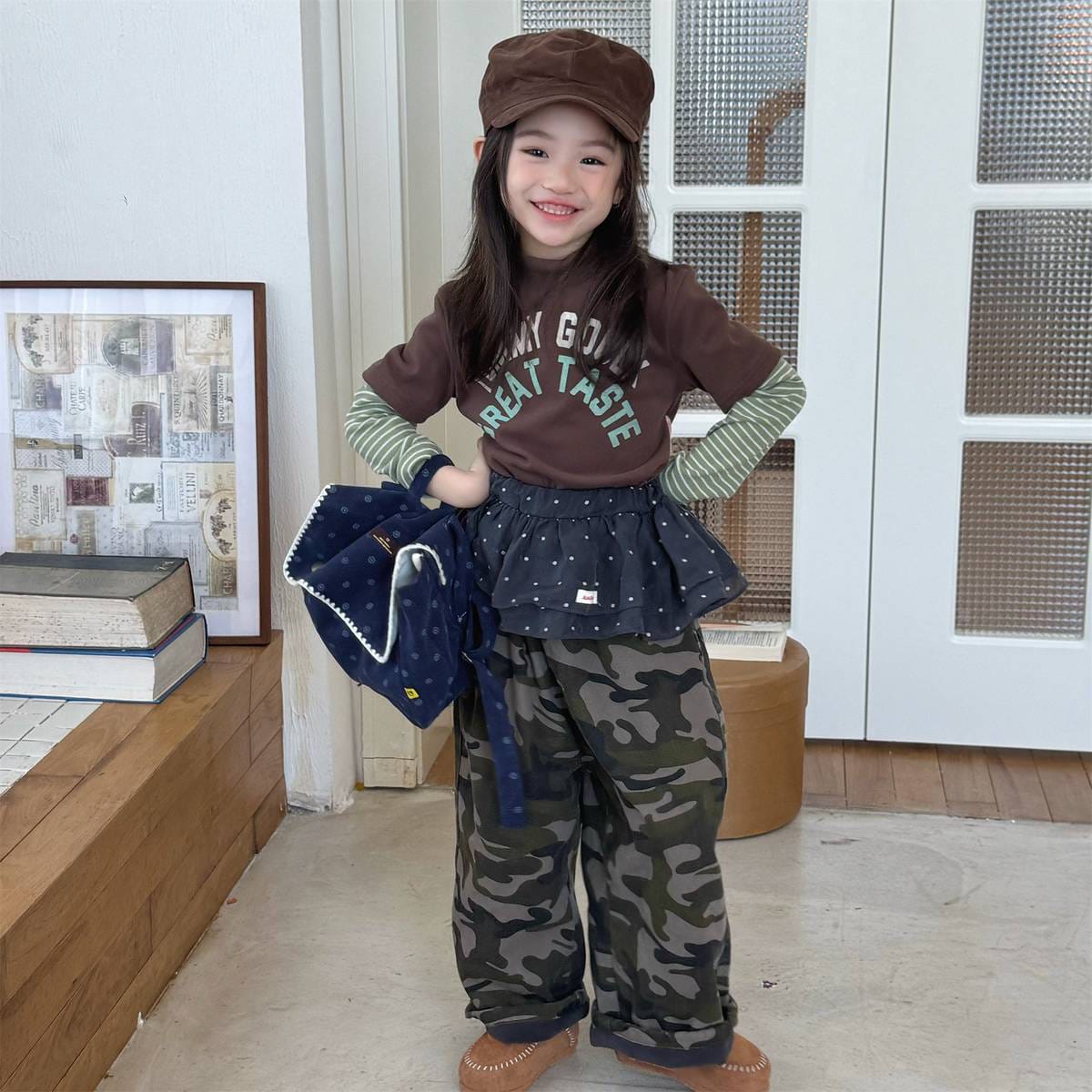 ロングパンツ・スウェットパンツ カモフラ柄ロングパンツ 裏起毛 長ズボン カジュアルパンツ【mh0011414】