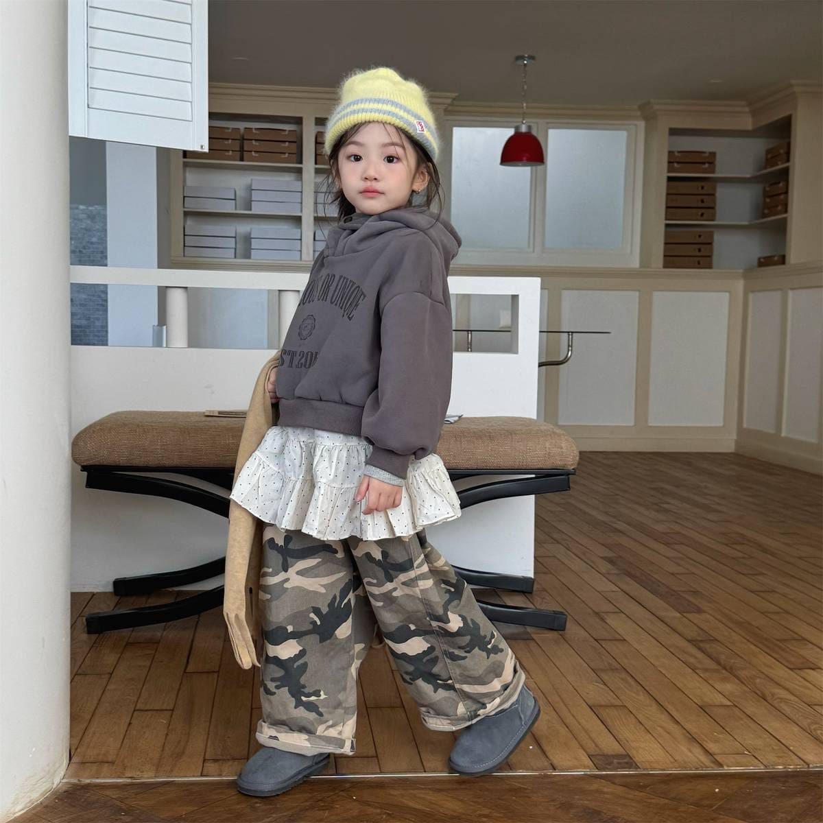 ロングパンツ・スウェットパンツ カモフラ柄ロングパンツ 裏起毛 長ズボン カジュアルパンツ【mh0011414】