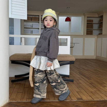 ロングパンツ・スウェットパンツ カモフラ柄ロングパンツ 裏起毛 長ズボン カジュアルパンツ【mh0011414】