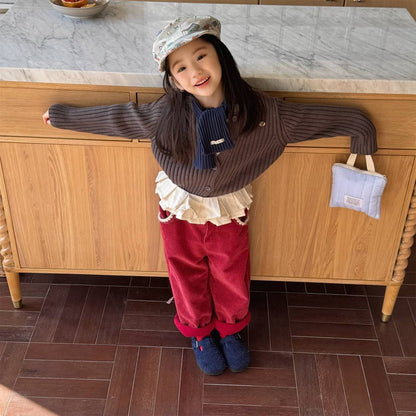 ロングパンツ・スウェットパンツ コーデュロイロングパンツ 裏起毛 暖か長ズボン コットン素材【mh0011415】