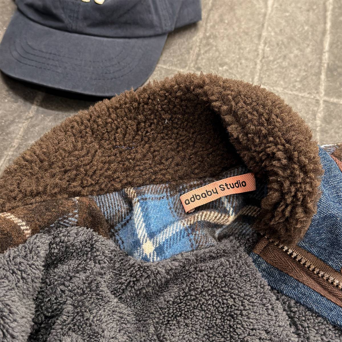 ベスト チェック柄ベスト 裏ボア デニムポケット 中綿入り アウター【mh0011418】