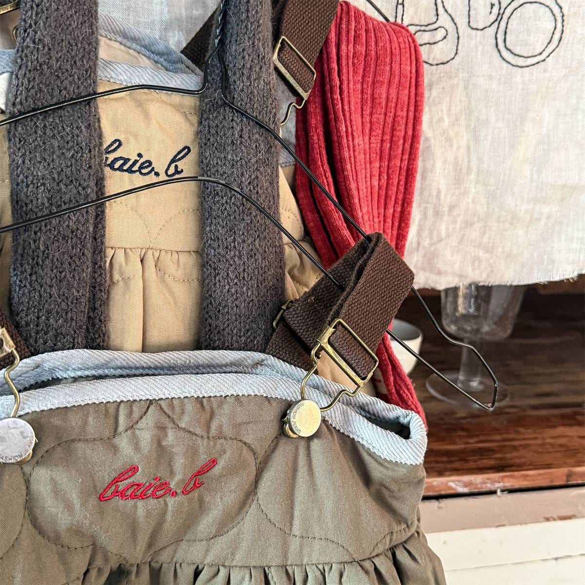 ノースリーブワンピース キルティング サロペットスカート ジャンパースカート 中綿入り【mh0011419】