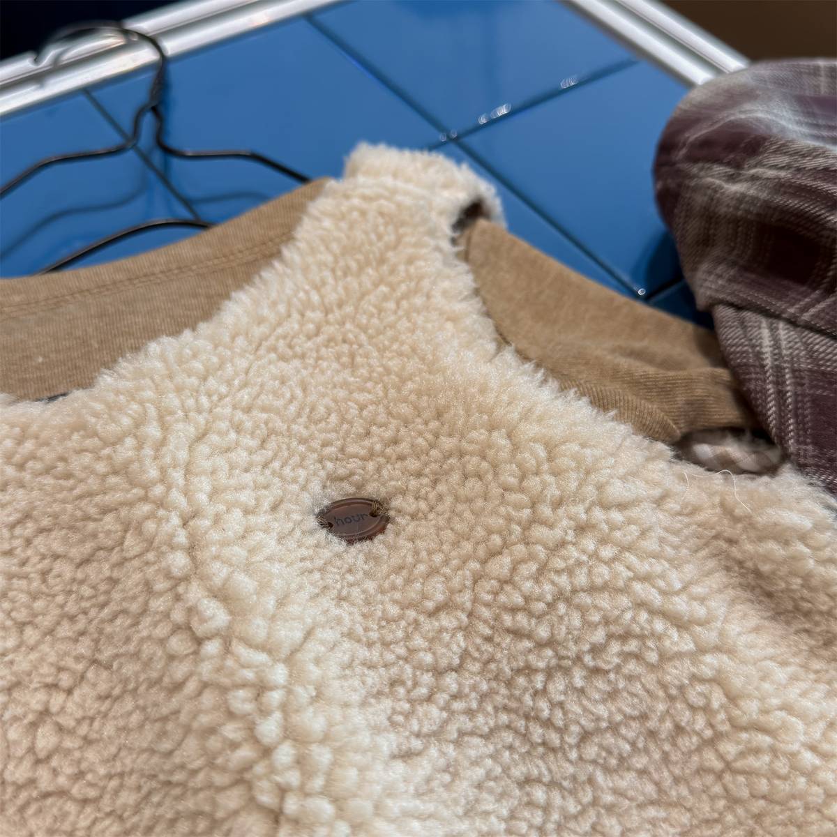 ノースリーブワンピース シープボアジャンパースカート ノースリーブ ふわふわ素材 ワンピース【mh0011420】