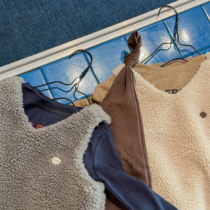 ノースリーブワンピース シープボアジャンパースカート ノースリーブ ふわふわ素材 ワンピース【mh0011420】