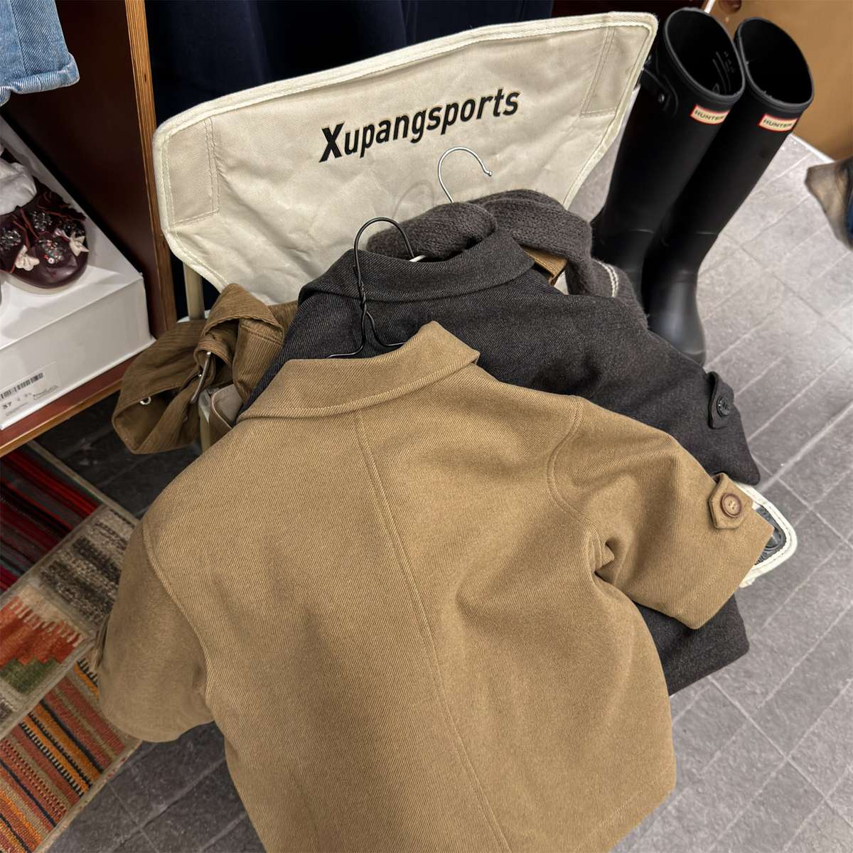 ロングコート コート ジャケット ウール調素材 ミディアム丈 アウター【mh0011421】