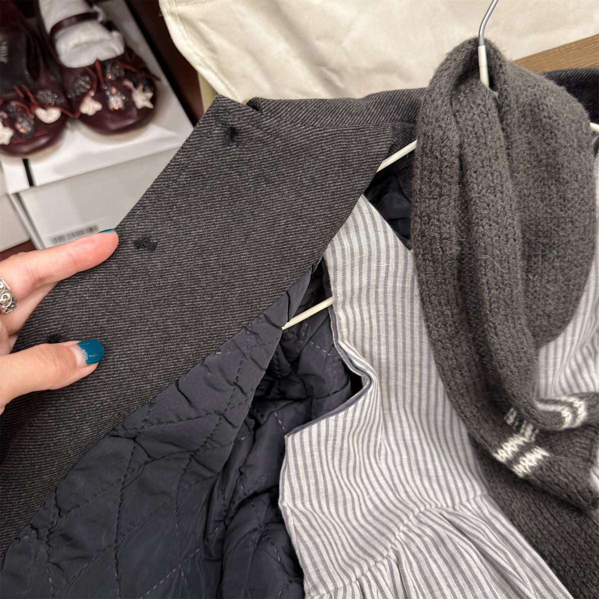 ロングコート コート ジャケット ウール調素材 ミディアム丈 アウター【mh0011421】