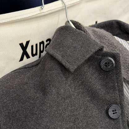 ロングコート コート ジャケット ウール調素材 ミディアム丈 アウター【mh0011421】