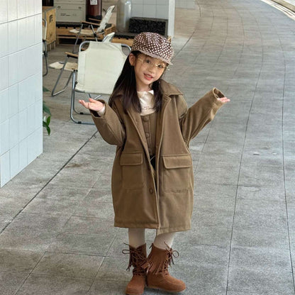 ロングコート コート ジャケット ウール調素材 ミディアム丈 アウター【mh0011421】