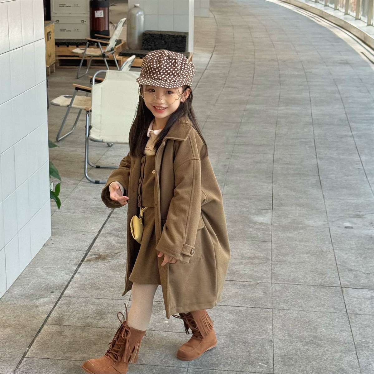 ロングコート コート ジャケット ウール調素材 ミディアム丈 アウター【mh0011421】