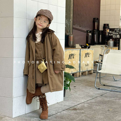 ロングコート コート ジャケット ウール調素材 ミディアム丈 アウター【mh0011421】