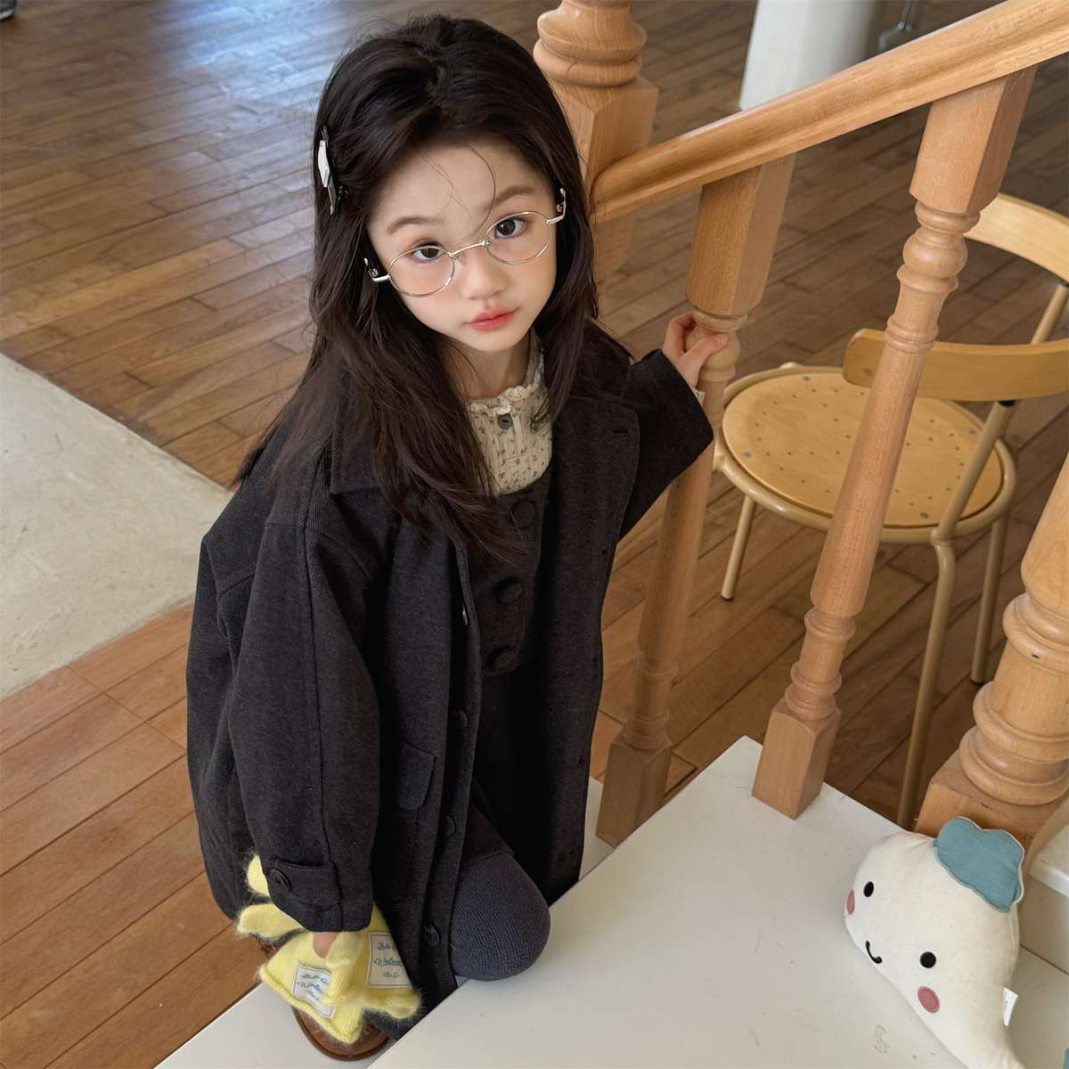 ロングコート コート ジャケット ウール調素材 ミディアム丈 アウター【mh0011421】