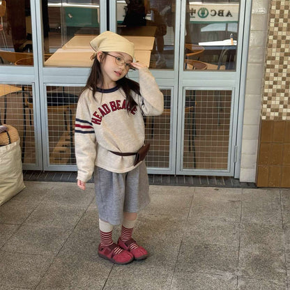 ニット・セーター 長袖セーター ニット素材 ラグラン袖 刺繡ロゴ トップス【mh0011422】