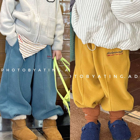 ロングパンツ・スウェットパンツ フリーススウェットパンツ ルーズシルエット あったか長ズボン【mh0011423】