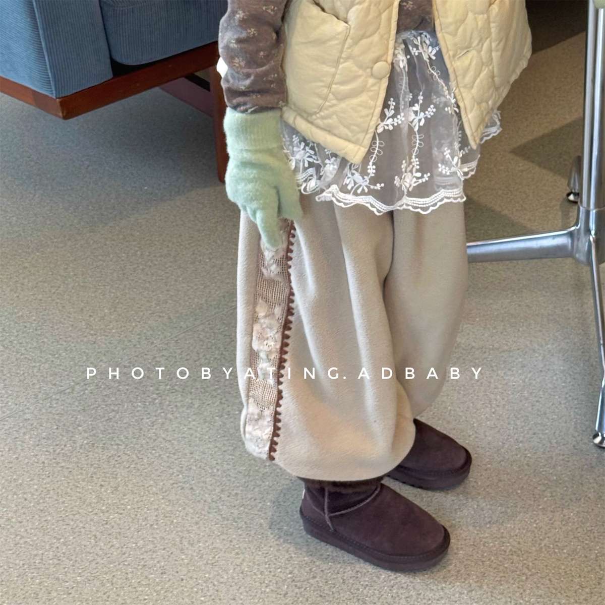 ロングパンツ・スウェットパンツ フリーススウェットパンツ サイドレースデザイン あったか長ズボン【mh0011427】