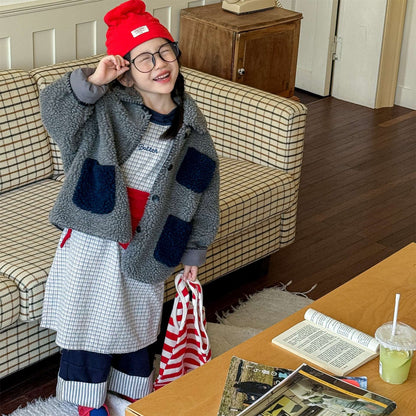 ショートコート・ジャケット・ジャンパー シープボアジャケット バイカラーポケット アウター 厚手 もこもこ防寒【mh0011437】