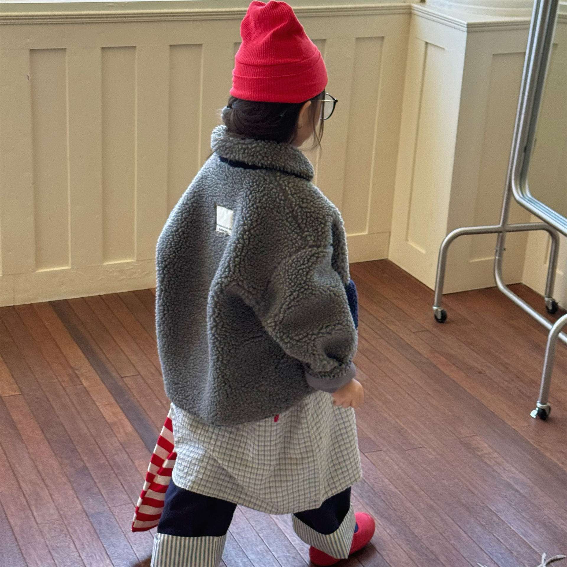 ショートコート・ジャケット・ジャンパー シープボアジャケット バイカラーポケット アウター 厚手 もこもこ防寒【mh0011437】