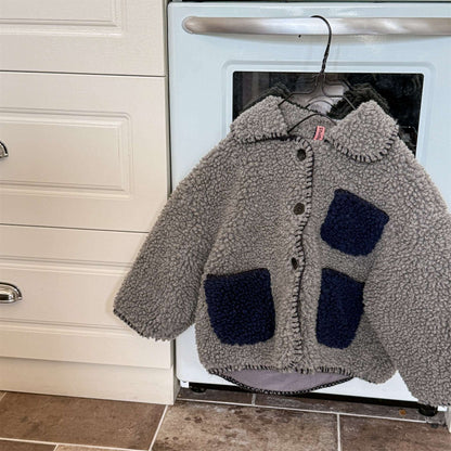 ショートコート・ジャケット・ジャンパー シープボアジャケット バイカラーポケット アウター 厚手 もこもこ防寒【mh0011437】