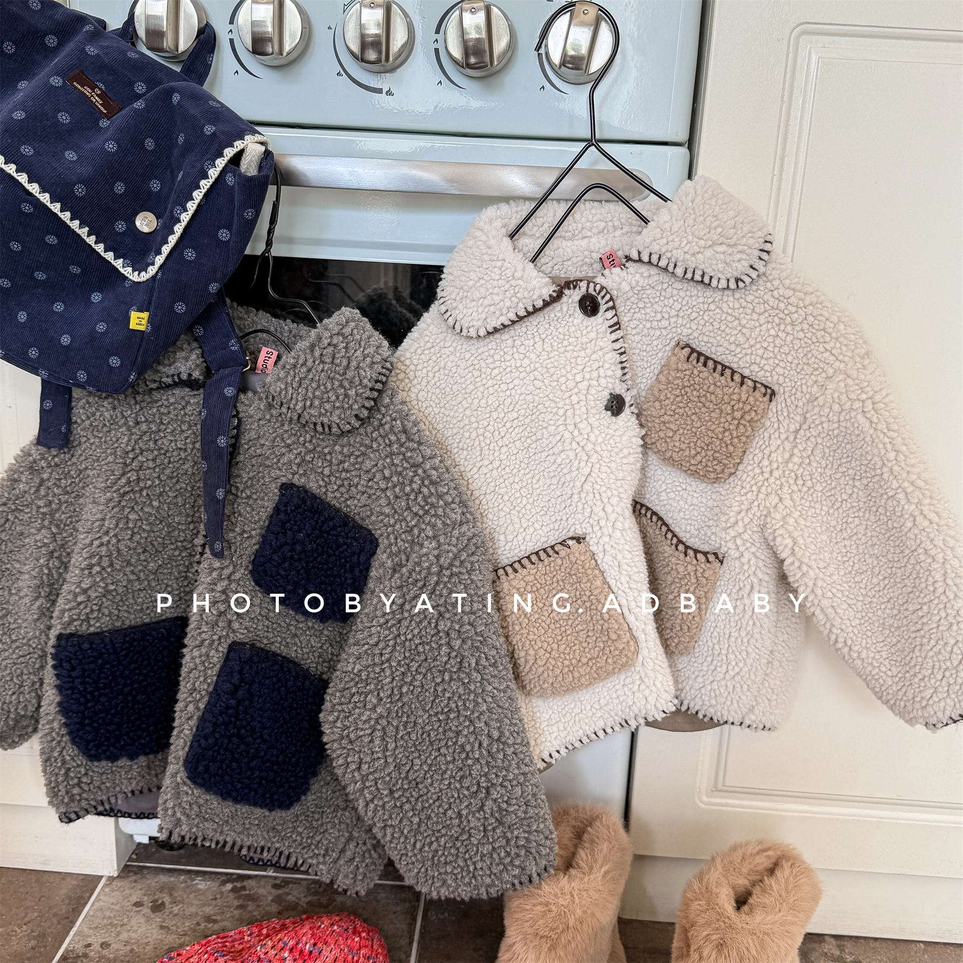 ショートコート・ジャケット・ジャンパー シープボアジャケット バイカラーポケット アウター 厚手 もこもこ防寒【mh0011437】