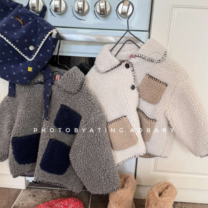 ショートコート・ジャケット・ジャンパー シープボアジャケット バイカラーポケット アウター 厚手 もこもこ防寒【mh0011437】