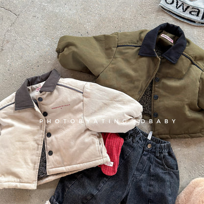 ショートコート・ジャケット・ジャンパー ジャケット 中綿 ボア裏地 ワークテイスト ストリート カジュアル アウター【mh0011604】