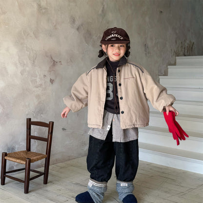 ショートコート・ジャケット・ジャンパー ジャケット 中綿 ボア裏地 ワークテイスト ストリート カジュアル アウター【mh0011604】