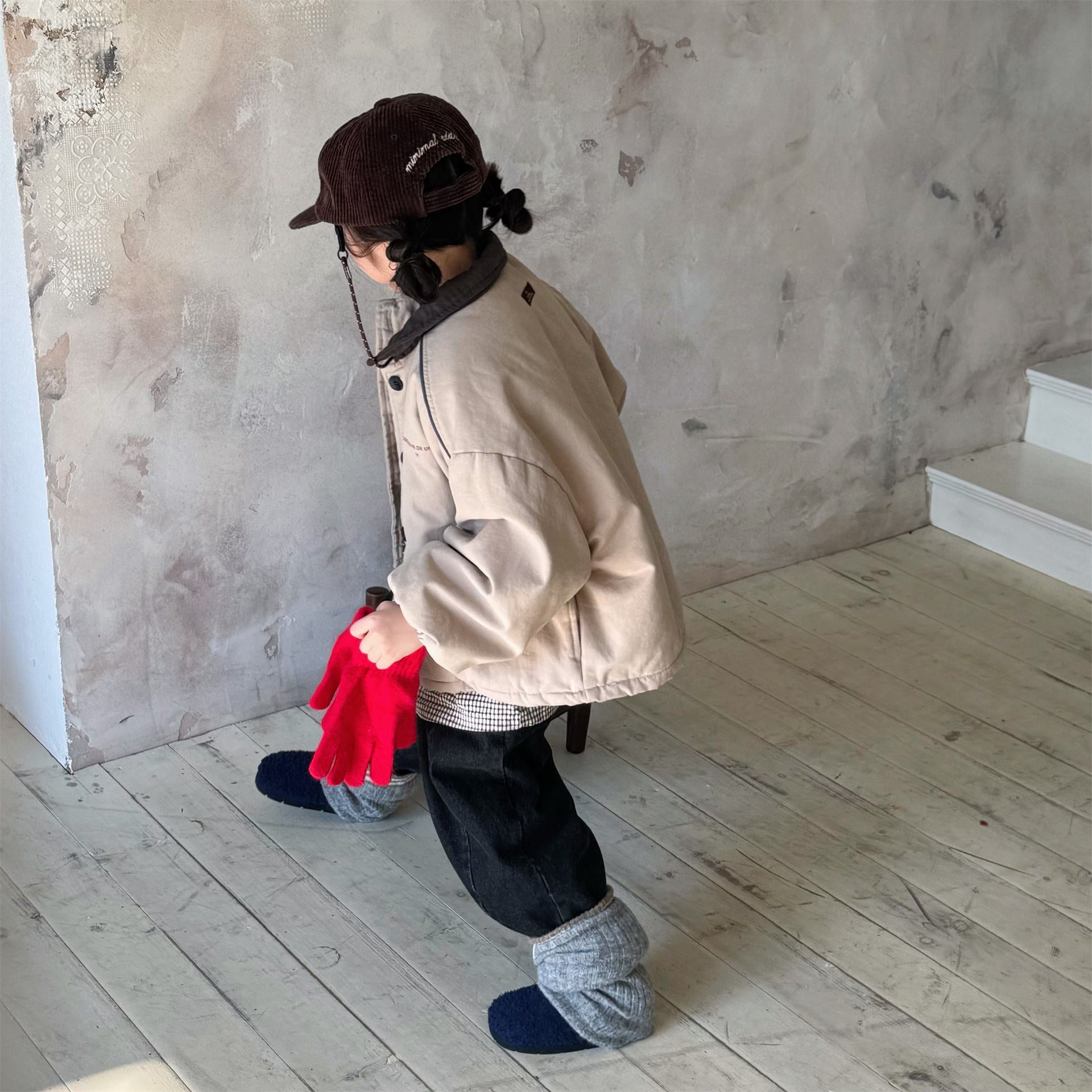 ショートコート・ジャケット・ジャンパー ジャケット 中綿 ボア裏地 ワークテイスト ストリート カジュアル アウター【mh0011604】