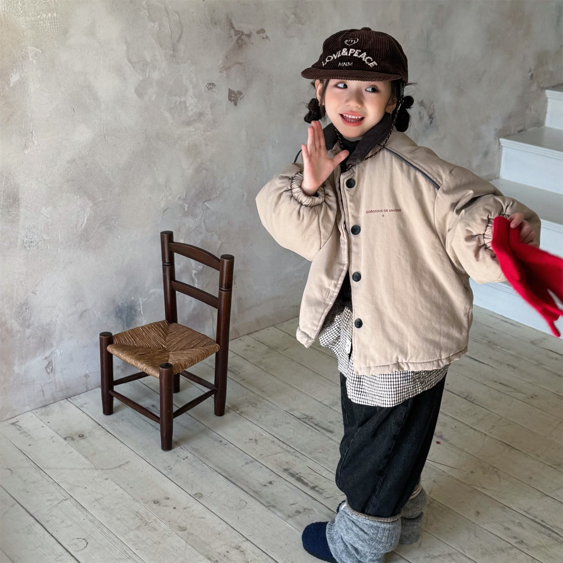 ショートコート・ジャケット・ジャンパー ジャケット 中綿 ボア裏地 ワークテイスト ストリート カジュアル アウター【mh0011604】