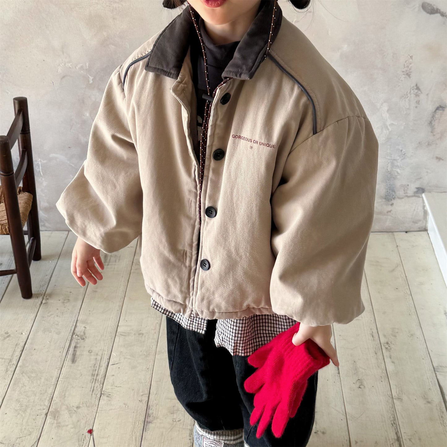 ショートコート・ジャケット・ジャンパー ジャケット 中綿 ボア裏地 ワークテイスト ストリート カジュアル アウター【mh0011604】