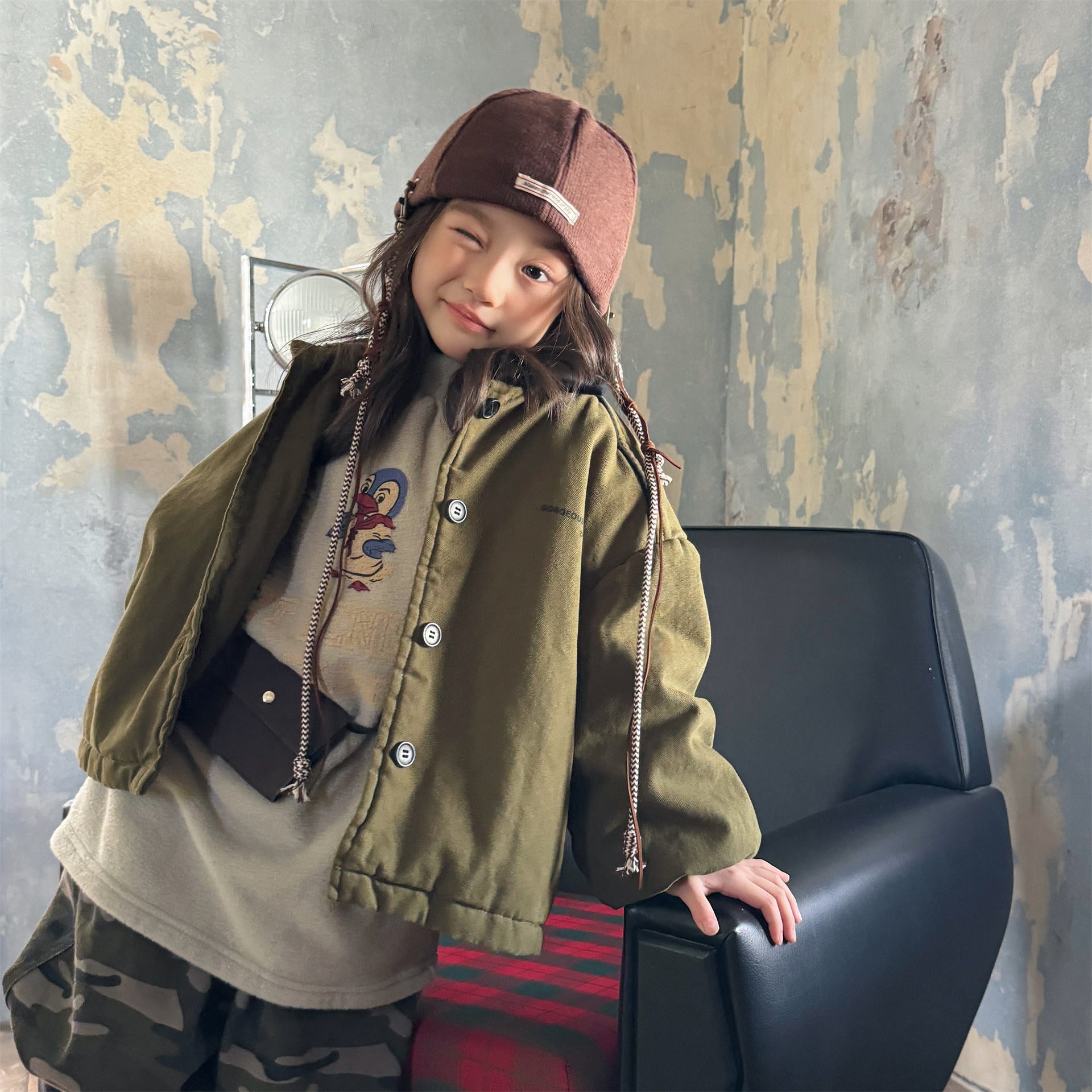 ショートコート・ジャケット・ジャンパー ジャケット 中綿 ボア裏地 ワークテイスト ストリート カジュアル アウター【mh0011604】