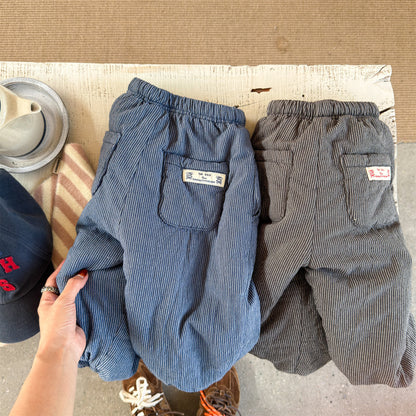 ロングパンツ・スウェットパンツ ストライプパンツ 裏ボア ジョガー スウェット カジュアル ボトムス【mh0011605】