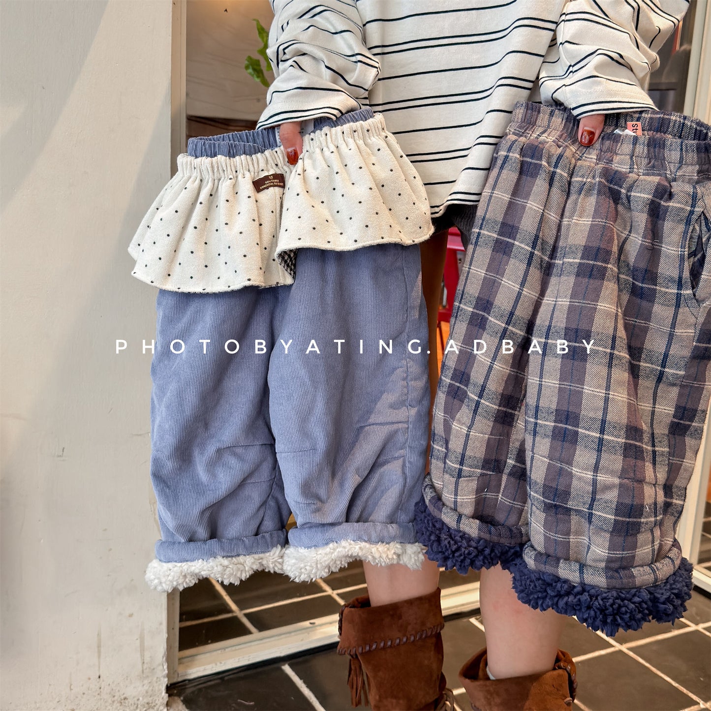 ロングパンツ・スウェットパンツ コーデュロイパンツ 裏ボア 裾ボア ゆったり ワイドパンツ ボトムス【mh0011606】