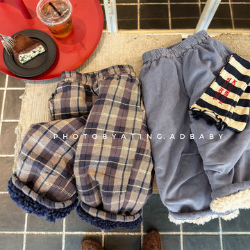 ロングパンツ・スウェットパンツ コーデュロイパンツ 裏ボア 裾ボア ゆったり ワイドパンツ ボトムス【mh0011606】