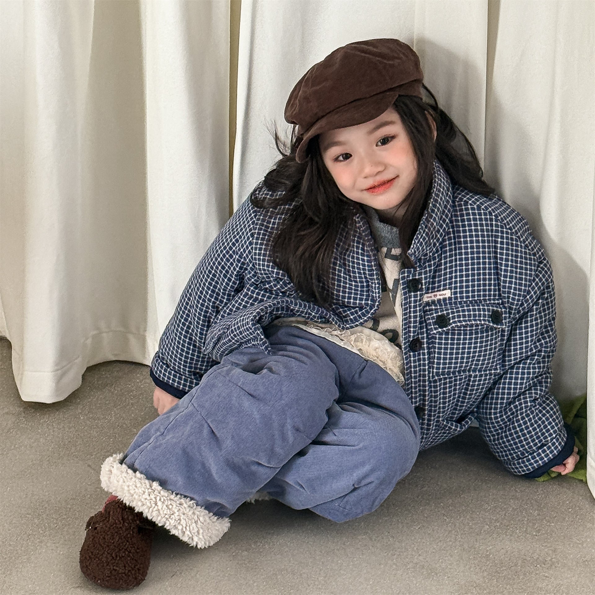 ロングパンツ・スウェットパンツ コーデュロイパンツ 裏ボア 裾ボア ゆったり ワイドパンツ ボトムス【mh0011606】