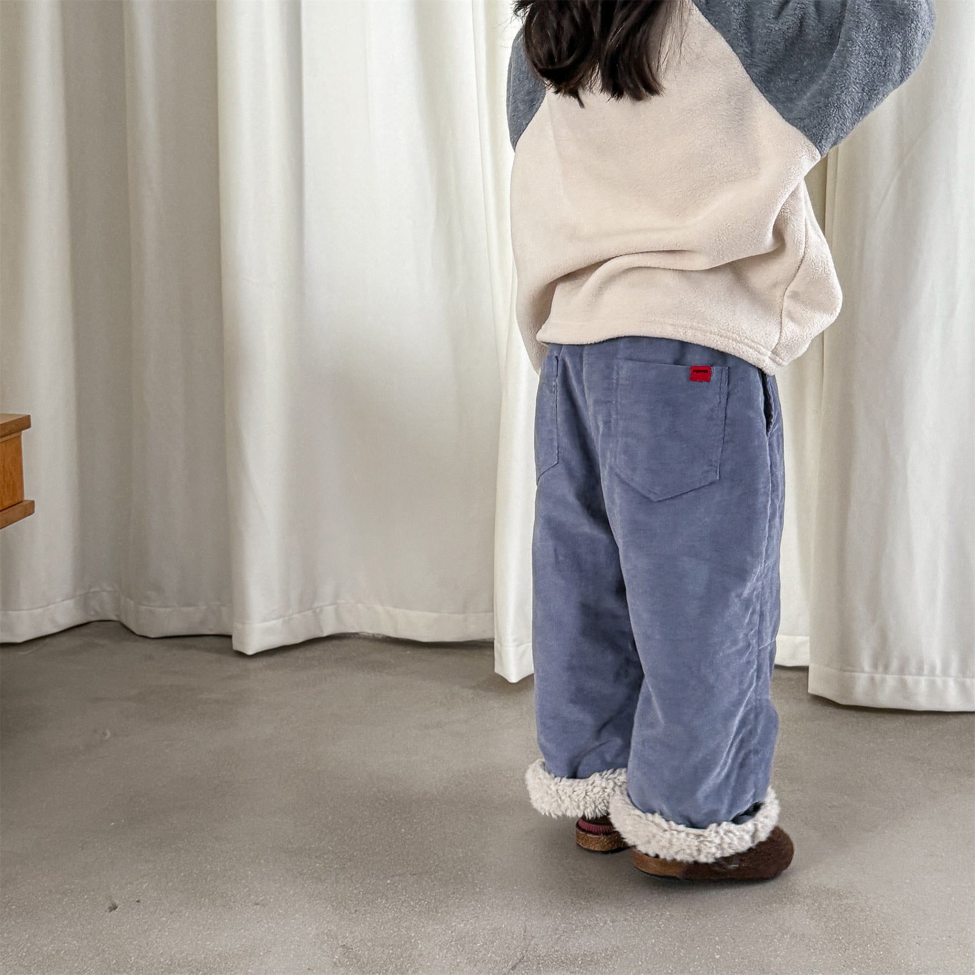 ロングパンツ・スウェットパンツ コーデュロイパンツ 裏ボア 裾ボア ゆったり ワイドパンツ ボトムス【mh0011606】