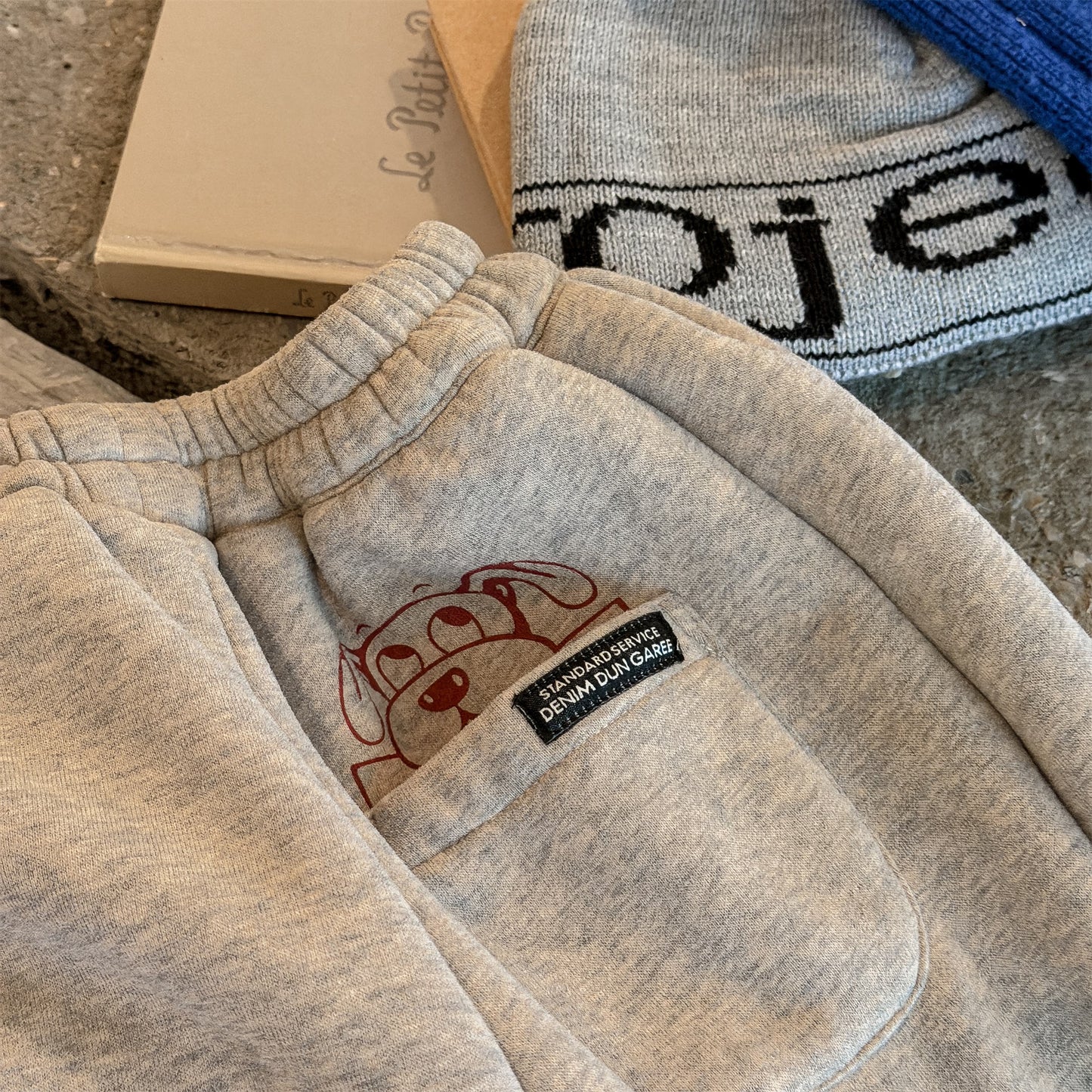 ロングパンツ・スウェットパンツ スウェットパンツ 裏ボア ロゴ刺繍 ゆったり ジョガーボトムス【mh0011607】