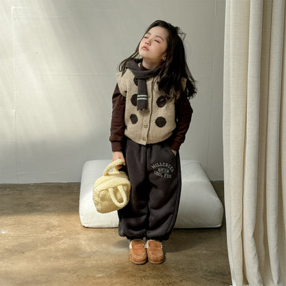 ロングパンツ・スウェットパンツ スウェットパンツ 裏ボア ロゴ刺繍 ゆったり ジョガーボトムス【mh0011607】